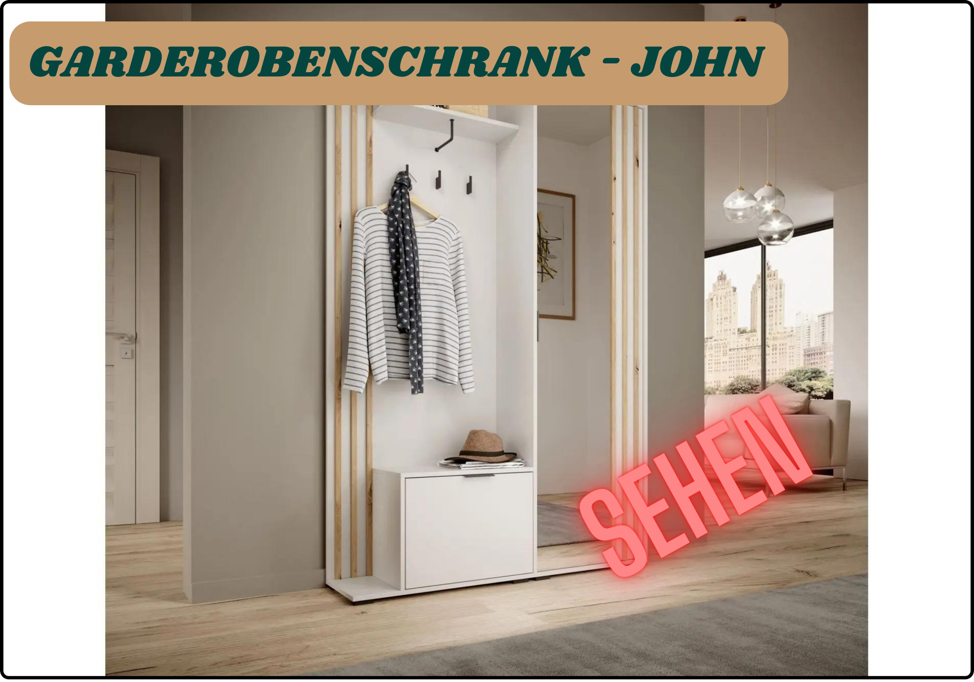 Garderobenschrank JOHN
